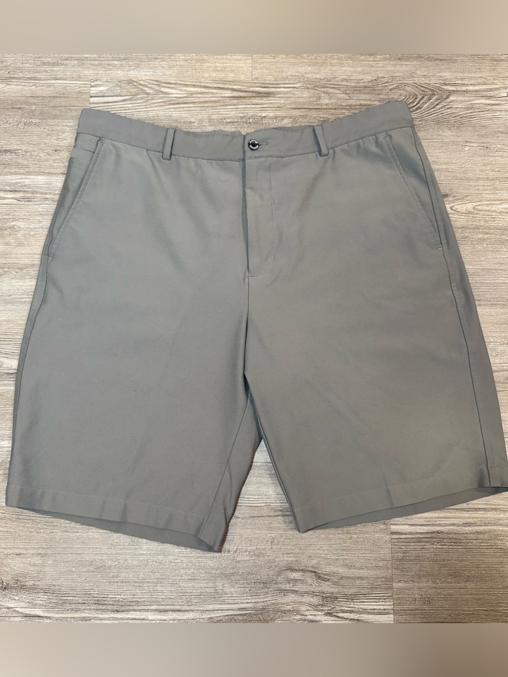 Men's Dunning Golf Everbest Flat-Front Performance Shorts in Gray Size 35